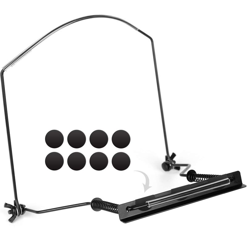 Eison Harmonica Holder 10 Holes Harmonica Holder ET10H Black Neck Hands Free with Anti-Scratch Felt Pads to Protector Harmonica - Image 5